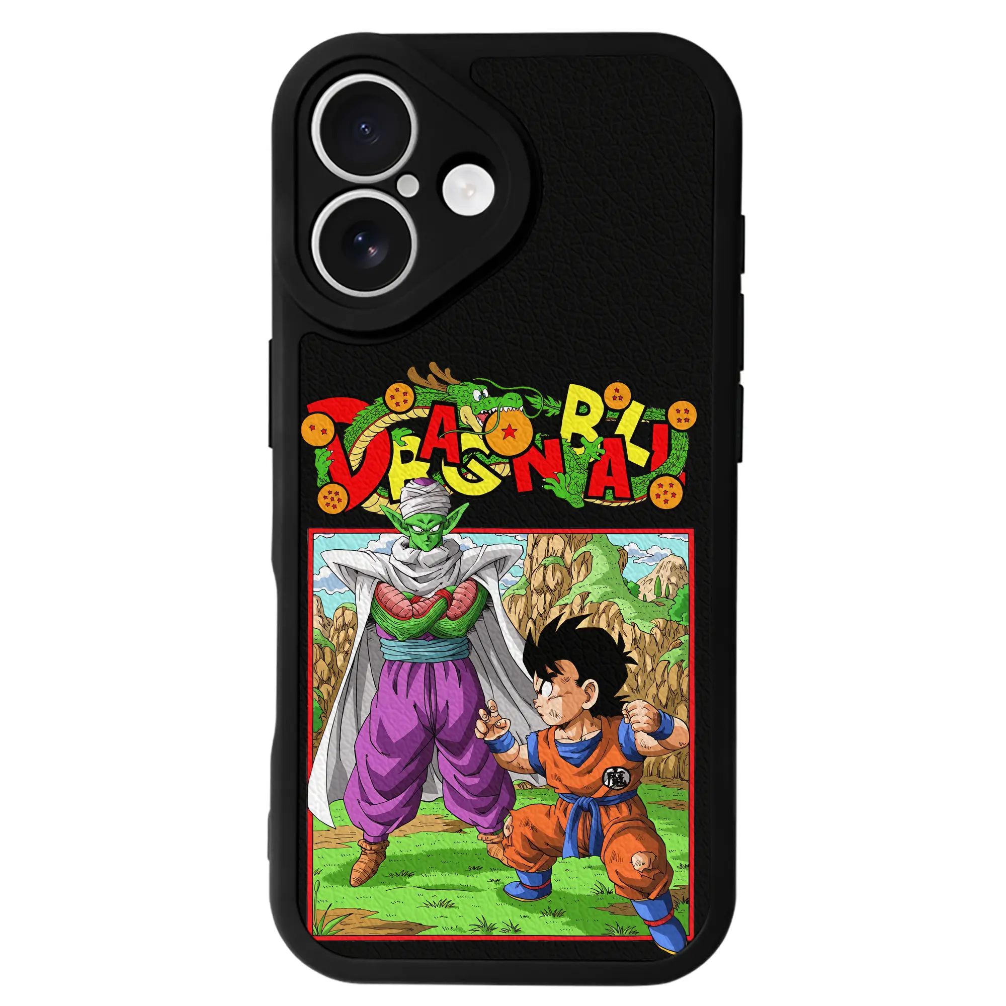 ドラゴンボール グッズ ピッコロ - IPhone 16シリーズ対応 ・ シリコンスマホケース ・ レザー調 ・ 高精度フィット ・ 耐衝撃 ・ ワイヤレス充電対応 ・ 精密カット